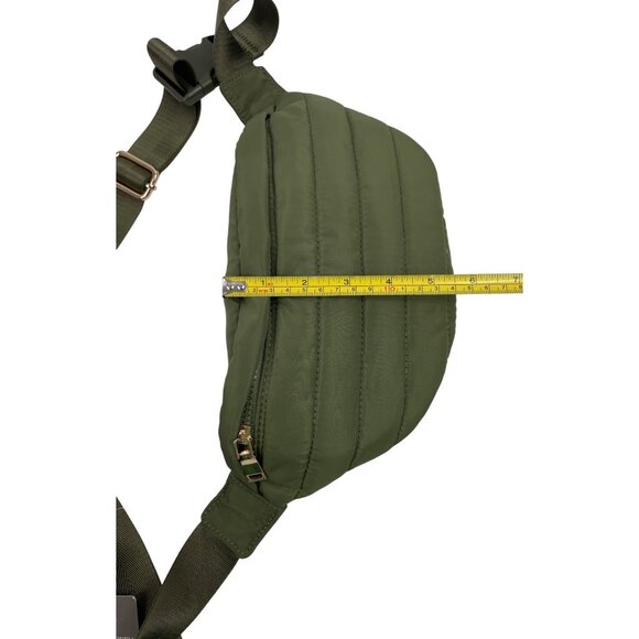 Falls Creek Quilted Fanny Pack Sling Bag Olive Adjustable Strap Lightweight - Picture 9 of 9